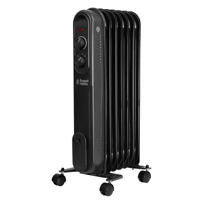 Russell Hobbs Fin Oil Filled Radiator 1500W - Black