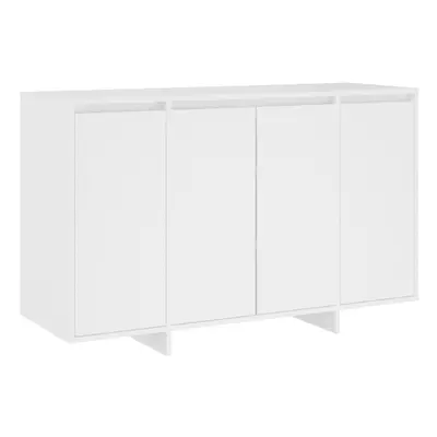 (white) vidaXL Sideboard Storage Cupboard Cabinet Buffet Highboard Engineered Wood