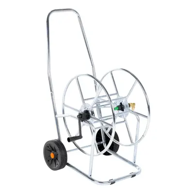 vidaXL Hose Reel Cart for m 3/4" Hose Garden Hose Cart Hose Trolley Steel