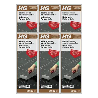 6 x HG Natural Stone Colour Intensifier (Product 48) - 50ml