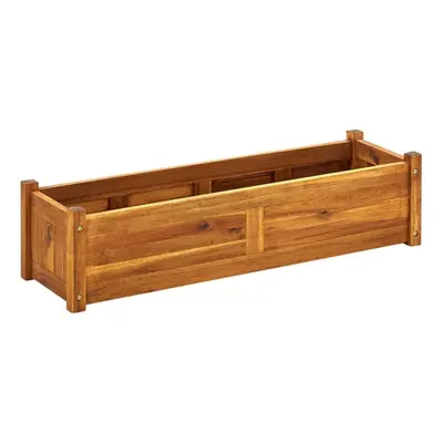 vidaXL Garden Raised Bed Acacia Wood 100x30x25cm Vegetable Flower Pot Bed