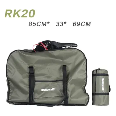 (Green 85*33*69cm) Portable Folding Bike Bicycle Carrier Carry Packing Storage Bag Cover