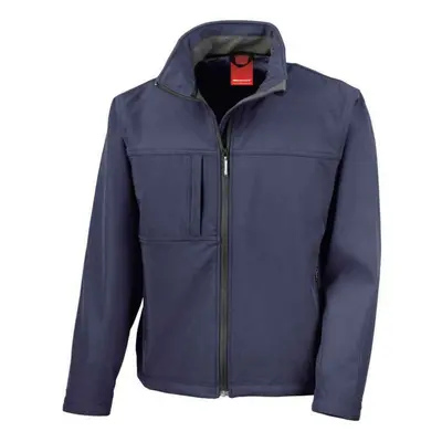 (M, Navy) Result Mens Classic Soft Shell Jacket