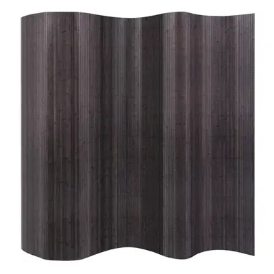 vidaXL Room Divider Bamboo Grey 250x165 cm Room Partition Panel Screen Home