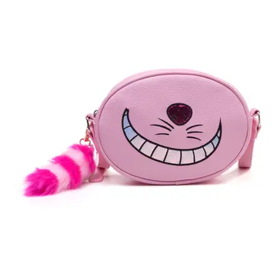 DISNEY Alice in Wonderland Cheshire Cat Shaped Shoulder Bag with Shoulder Strap, Female, Pink (L