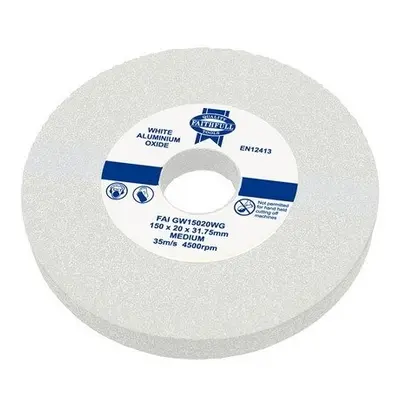 Faithfull FAIGW20025WG General Purpose Grinding Wheel 200mm x 25mm White Medium