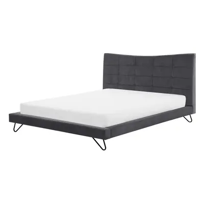 Bed Velvet LANNION x cm (EU Super King) Dark Grey