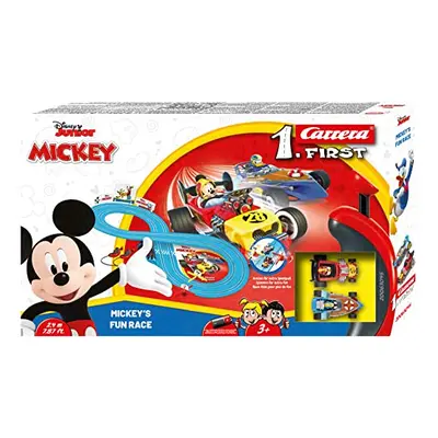 FIRST Mickey's Fun Race - Slot Car Racing Track for Children from Years | 2.4m Race Track with M