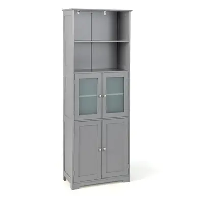 Tall Bathroom Storage Cabinet Freestanding Kitchen Pantry Cupboard