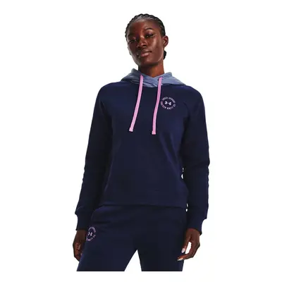 Under Armour Women's Rival Fleece CB Hoodie Navy Blue 410