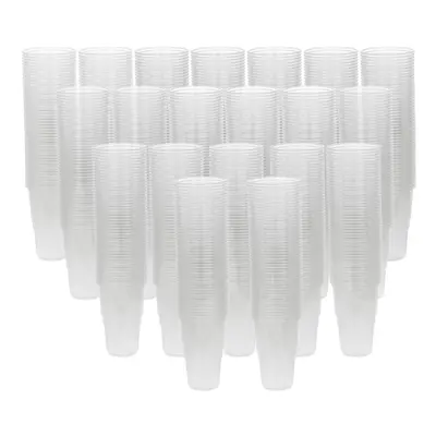 (1000 Cups) 568ml Clear Strong Plastic Full Pint Glasses Disposable Reusable Party Cups UKCA