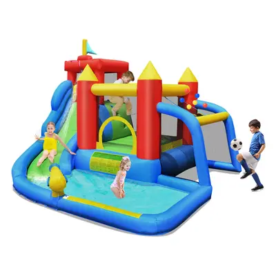 Inflatable Water Slide Jumping Bouncy Castle House Splash Pool Climbing