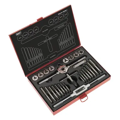 28pc Metric Tap & Split Die Set - M3 to M12 - Manual Bar & Socket Threading Tool