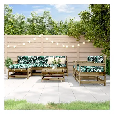 vidaXL Piece Garden Lounge Set Impregnated Wood Pine