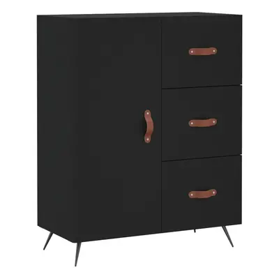 vidaXL Sideboard Storage Cabinet Cupboard Side Cabinet Black Engineered Wood