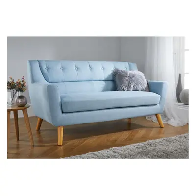 3 Seater Sofa Blue Birlea Lambeth Duck Egg Large Settee Scandinavian Retro