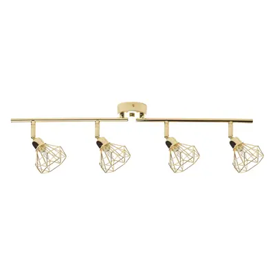 4 Light Spotlight ERMA Adjustable Metal Gold