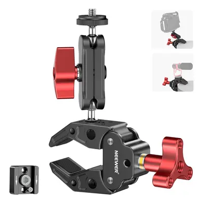 NEEWER UA023 Super Clamp with Dual Ballhead Magic Arm