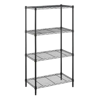 Amazon Basics 4-Shelf Adjustable Storage Shelving Unit, Pound Loading capacity per Shelf, Steel 