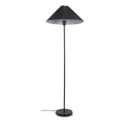 ValueLights Akira Black Pleated Lamp Shade Floor Lamp Light