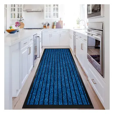 (80x300 cm, Blue) Rubber Door Mats Non-Slip Dirt Trapper Heavy Duty