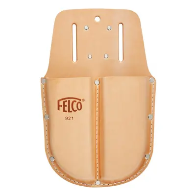 Felco double side by side leather holster with Loop and clip for secateurs