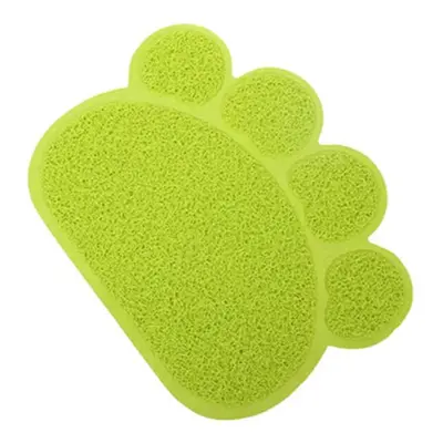 (Green) Pet Dog PVC Puppy Dish Bowl Feeding Mat Wipe Clean