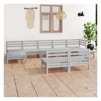 vidaXL Garden Lounge Set Outdoor Lounge Set Piece White Solid Wood Pine