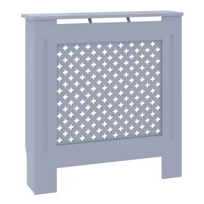 vidaXL MDF Radiator Cover Grey Heating Cabinet Grill Furniture Heater Shelf