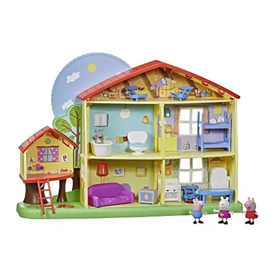 Peppa Pig F2188 Peppa\'s Speelhuis, Van Opstaan tot naar Bed Gaan speelmomenten voor peuters met