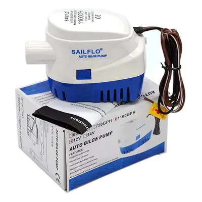 Auto Bilge Water Submersible Pump Float Switch Automatic Boat Marine 12V 1100GPH