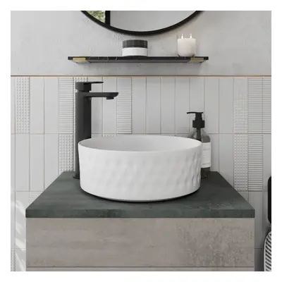 Affine Round Countertop Basin Gloss White - x 360mm