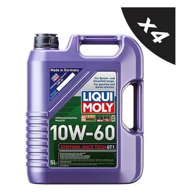 Liqui Moly 10W-60 Fully Synthetic Engine Oil Synthoil Race Tech Gt1 4x5L