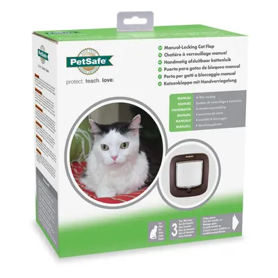 Petsafe Manual Way Locking Cat Flap Brown