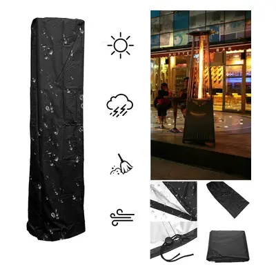 221cm Patio Heater Cover Waterproof Dustproof Stand-Up Heater Protector Outdoor Garden