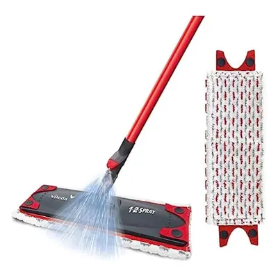 Vileda Spray Mop, Microfibre Flat Floor Spray Mop with Extra Head