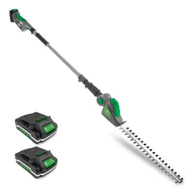 Gracious Gardens 18V 2.4m Cordless Electric Hedge Trimmer Long Reach Batteries Included