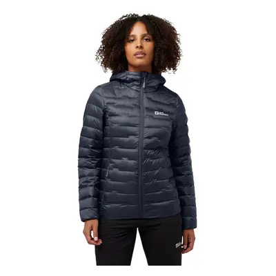 (XS, Graphite) Jack Wolfskin Womens Passamani Down Water-Repellent Hooded Jacket