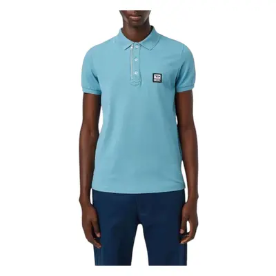 (Aqua Blue, XL) DIESEL T-HARRY A00082 Mens Polo T Shirt Summer Tee