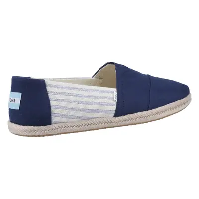 (Blue, (Adults')) TOMS Alpargata Rope 100% Cotton Men's Navy Espadrilles