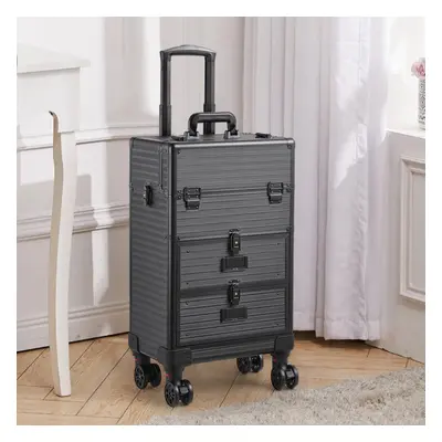 3 in Large Cosmetic Trolley Case on Wheels