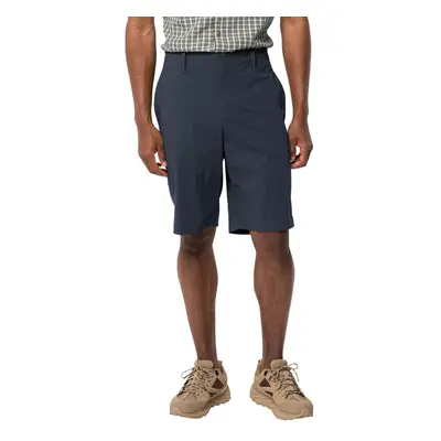 (M, Night Blue) Jack Wolfskin Mens Desert Water Repellent Moisture Wicking Hiking Shorts