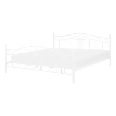 Bed ANTLIA x cm (EU Super King) Metal White