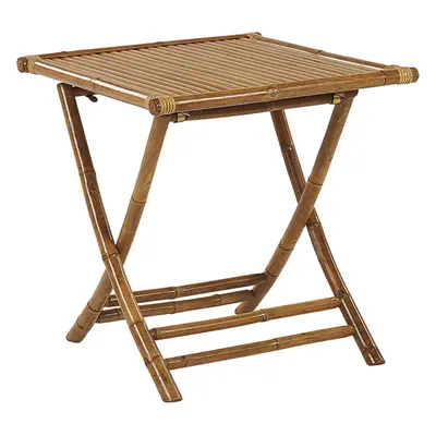 Bamboo Bistro Table x cm Light Wood MOLISE