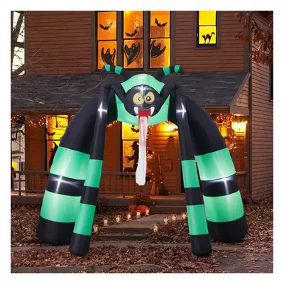 10ft Halloween Angry Spider Archway Inflatable with Build-In LED