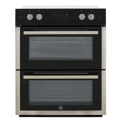 Hoover H-OVEN HO7DC3UB308BI Built Under Electric Double Oven - Black / Stainless Steel