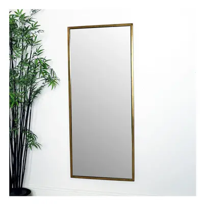 Large Gold Rectangle Mirror 60cm x 140cm