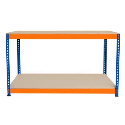 (S-Rax Tier Orange & Blue Workbench 150cm x 60cm x 90cm) S-Rax Tier Orange & Blue Workbenches