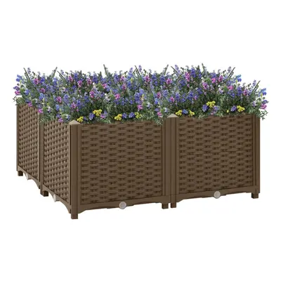 vidaXL Raised Bed Polypropylene Garden Planter Flower Box Pot Planting Bed