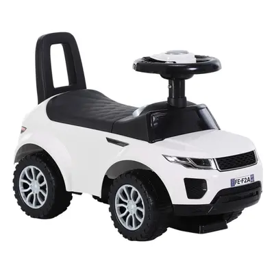 HOMCOM 3-in-1 Ride On Car Foot To Floor Slider Toddler w/ Horn Steering White